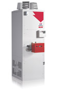 Warm air heating - floor standing cabinet