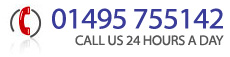 Call us on 01495 755142